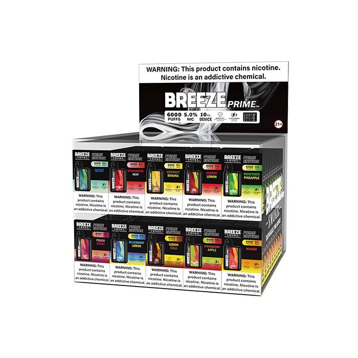 Buy Breeze Prime Pre-Filled Display 100ct - Fist Distro Buy Breeze Prime Pre-Filled Display 100ct - Fist Distro