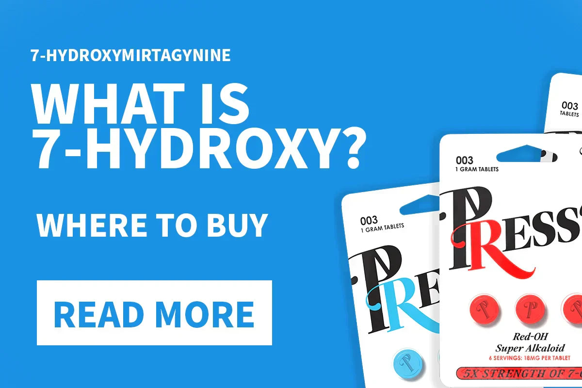 7-Hydroxymitragynine Molecular Structure – "Chemical structure of 7-Hydroxymitragynine, a potent alkaloid found in kratom.