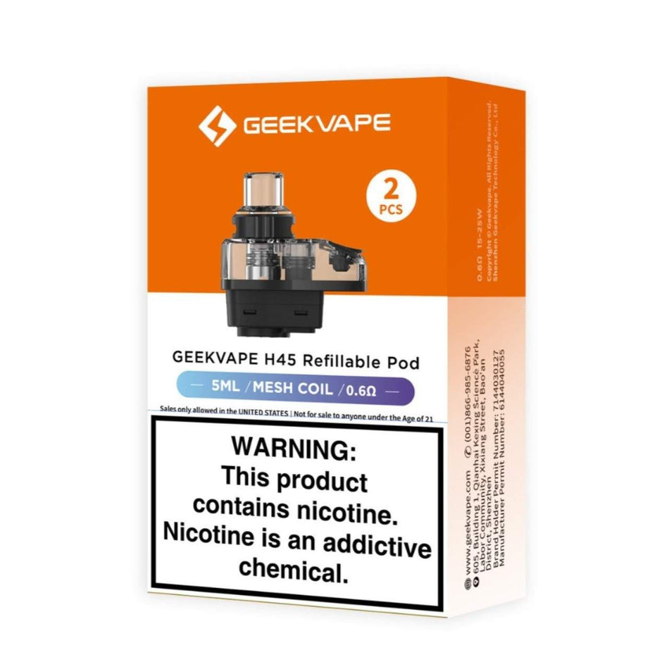 GeekVape H45 5ml Replaceable Cartridge - 2 Pack