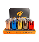 Clickit Multi Color Shiny Triple Torch - Display of 25 (MSRP $10.99 Each)