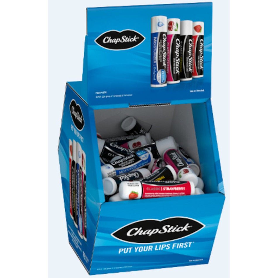 ChapStick Lip Balm Assorted - Display of 72 (MSRP $4.99 Each)