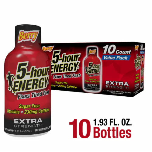 5 Hour Energy Drink - Display of 10