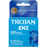 Trojan Light Blue Lubricated ENZ 3pk 6ct Bundle