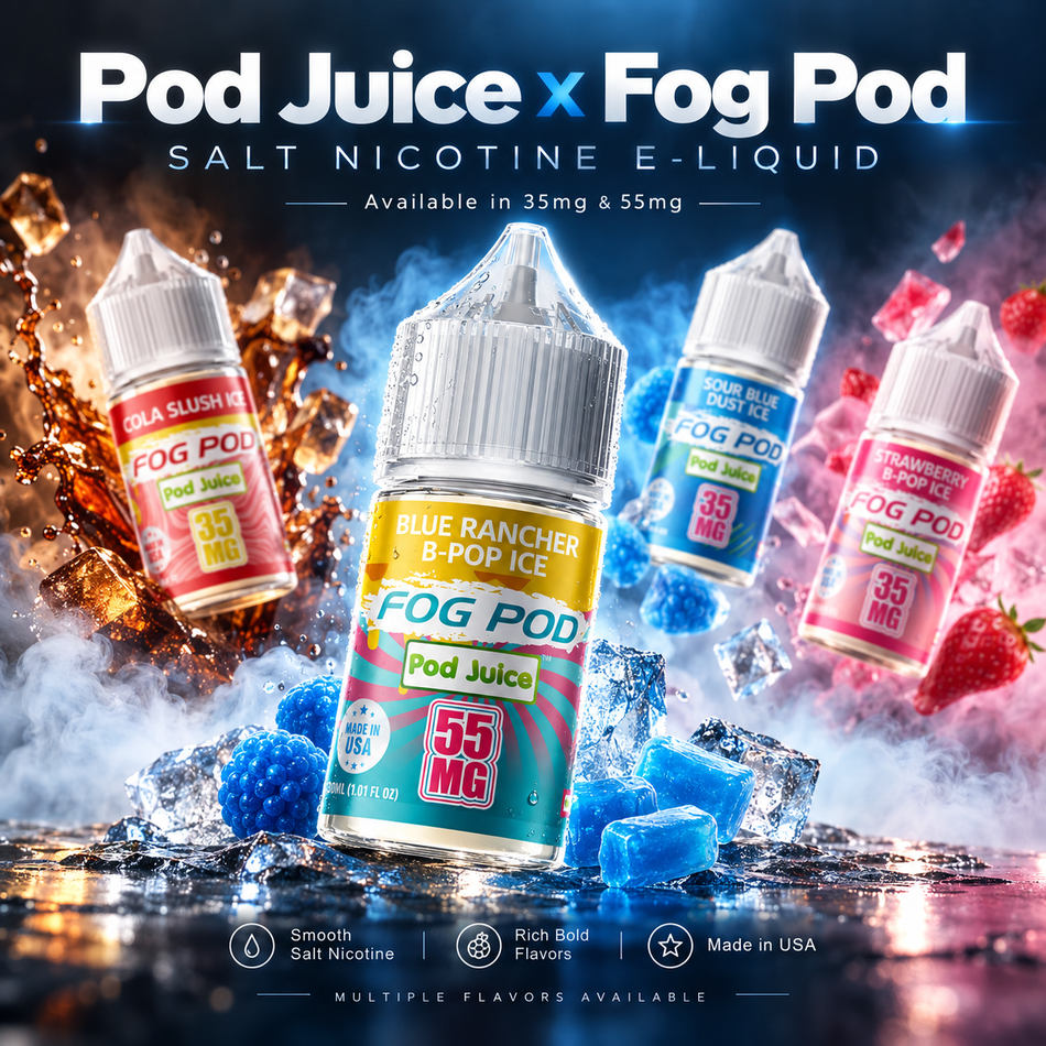 Pod Juice x Fog Pod Salt Nicotine E-Liquid 30mL