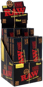 RAW Black Cones 1 1/4" Size (20ct) - Display of 12