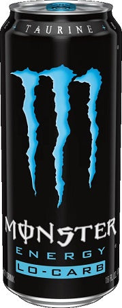 Monster Energy Drink Lo-Carb Blue 16oz - Pack of 24