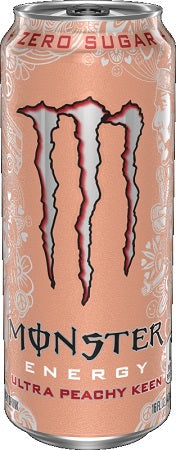 Monster Energy Drink Zero Ultra Peachy Keen 16oz - Pack of 24