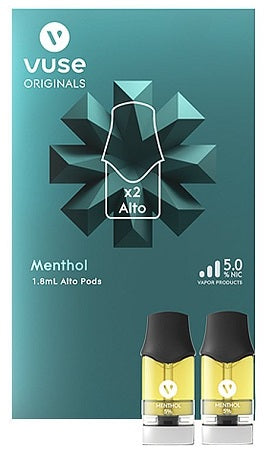 Vuse Alto Prefilled Replacement Pods (2pk) - Display of 5 (MSRP $29.99 Each)