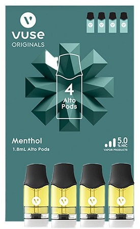 Vuse Alto Prefilled Replacement Pods (4pk) - Display of 5 (MSRP $29.99 Each)