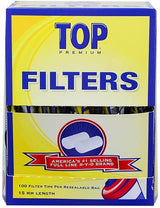 TOP 15mm Filter Tips (100ct) - Display of 30