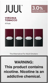 JUUL Prefilled Replacement Pods 4pk - Display of 8 (MSRP $16.99 Each)
