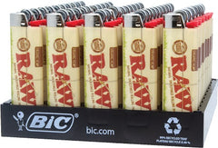 RAW Organic Hemp Bic Lighter - Display of 50ct