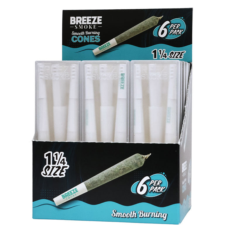 Breeze Smoke Smooth Burning Cones 6pk 18ct Display