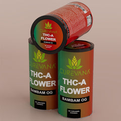 Curevana THC-A Flower 28g Jar (MSRP $79.99)