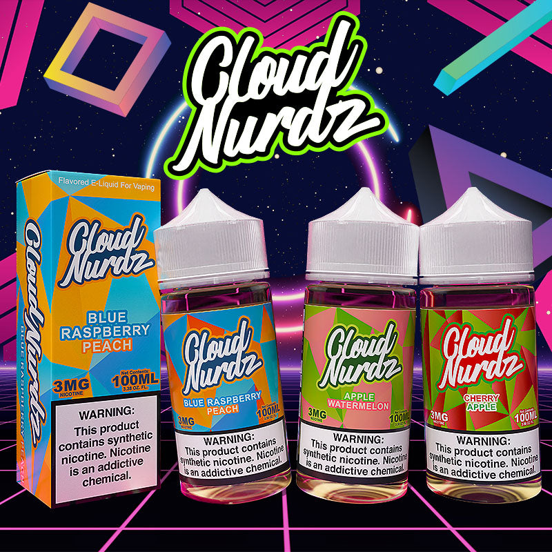 Cloud Nurdz Synthetic Nicotine E-Liquid 100mL (MSRP $19.99)