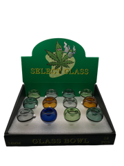 14mm Select Glass Bowl Round 12CT Display ($6.99 MSRP)