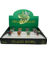 14mm Select Glass Bowl Tie Die 12 Count Display ($10.99 MSRP)