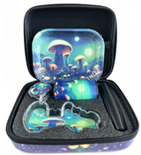 LED Ashtray Mushroom Design Smoking Kit - 7 Piece