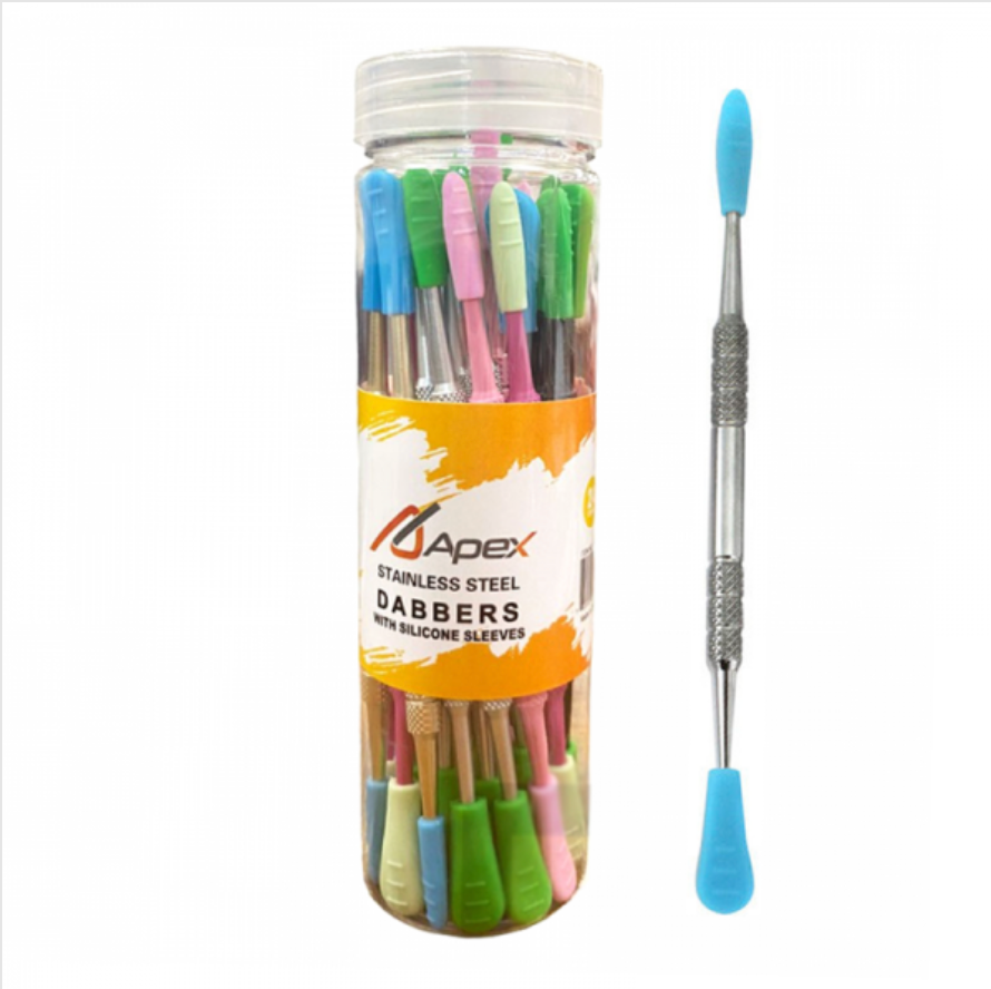 Apex Metal With Silicon Sleeve Dabbers - Display of 24 (MSRP $4.99 Each)