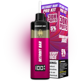 Detroit Bar Pro 30K Puffs 12mL Disposable Kit - Display of 3 (MSRP $19.99 Each)