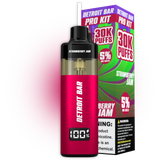 Detroit Bar Pro 30K Puffs 12mL Disposable Kit - Display of 3 (MSRP $19.99 Each)
