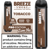 Breeze Pro Edition 0% Nicotine - Display of 10 (MSRP $17.99 Each)