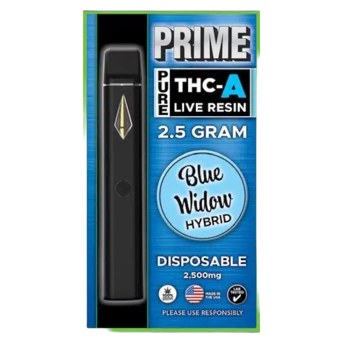 Prime 2.5g THC-A Live Resin Disposable (MSRP $34.99ea)