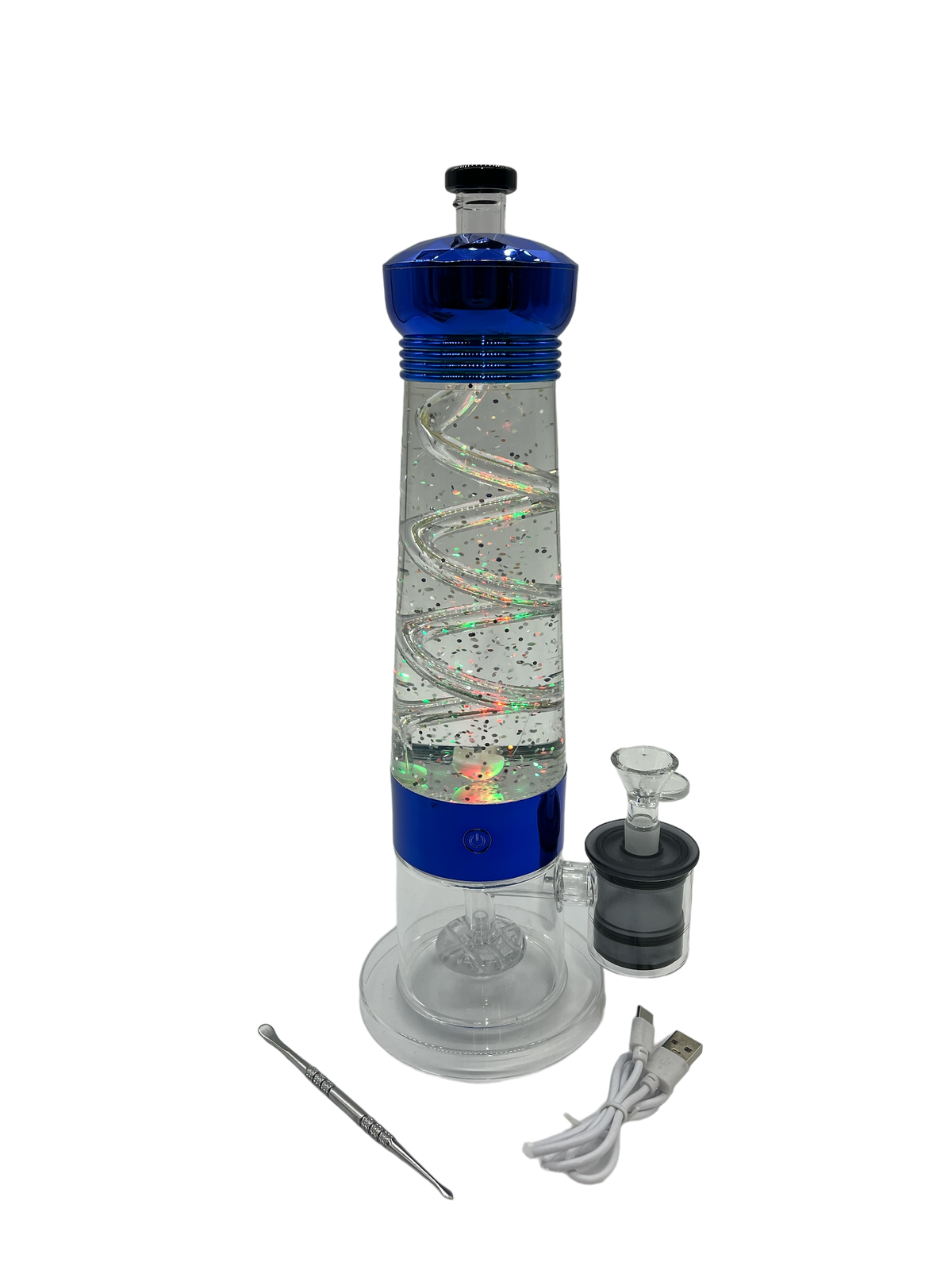 Electric Lava Lamp 13in Glass Bong (MSRP $69.99)