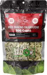 Earth Kratom Organic Capsules - 500 Count