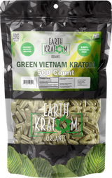 Earth Kratom Organic Capsules - 500 Count