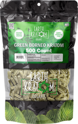 Earth Kratom Organic Capsules - 500 Count