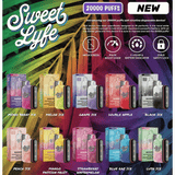 Sweet Lyfe 20K Puffs Disposable Vape - Display of 5 (MSRP $24.99 Each)