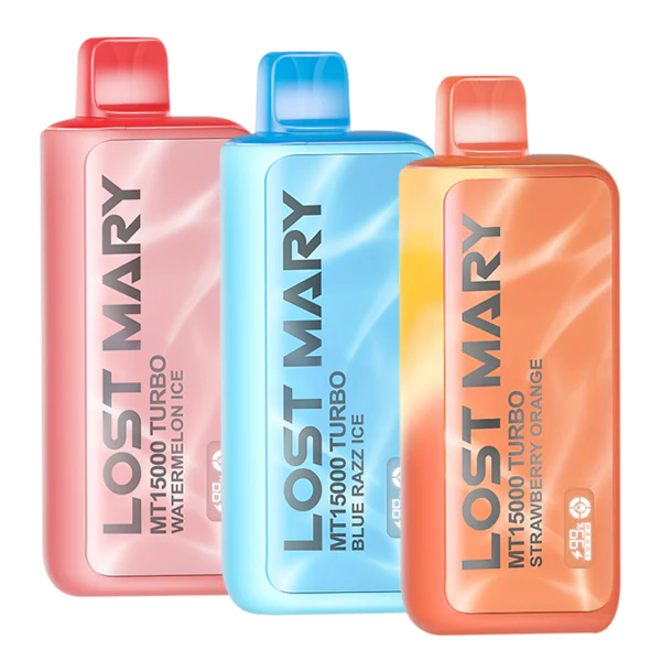 Lost Mary MT15000 12mL Disposable Vape - Display of 5 (MSRP $19.99 Each)