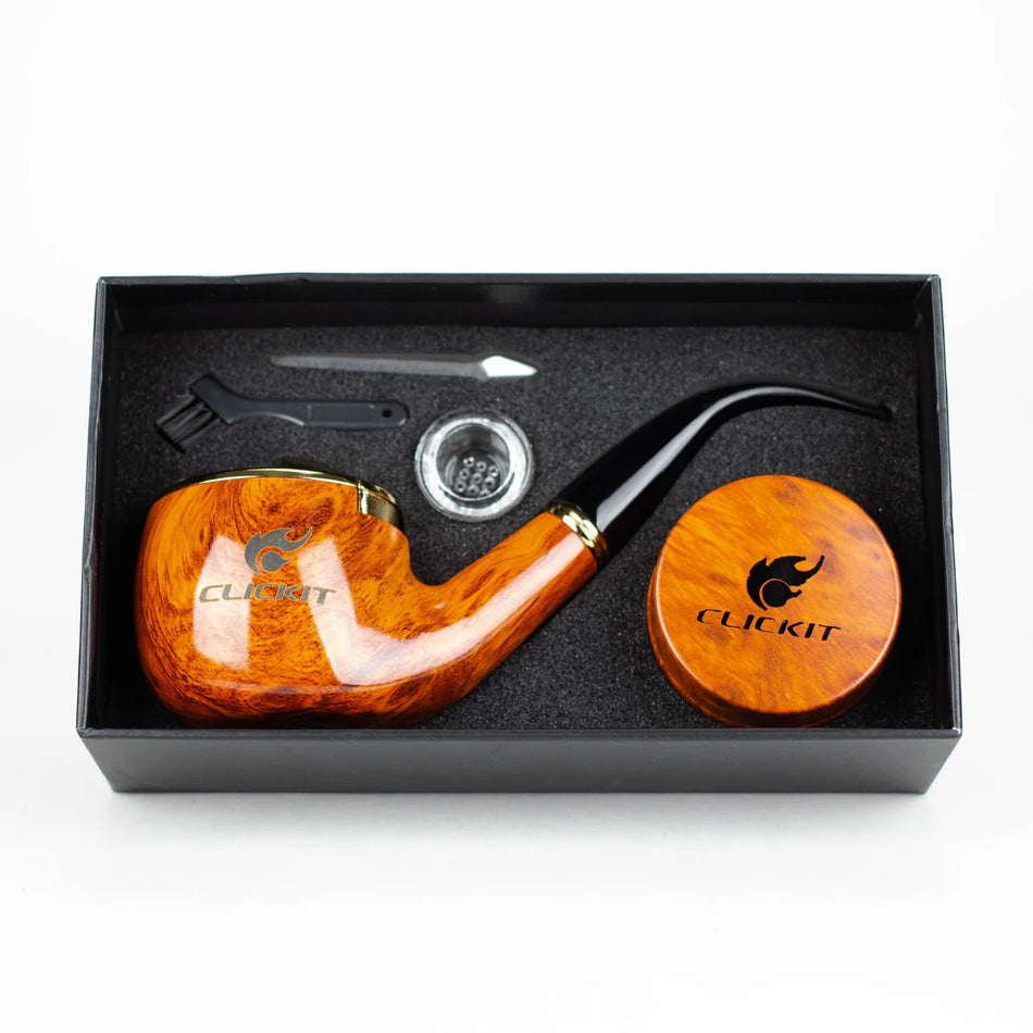 Clickit Gift Set - Pipe Lighter & Container (MSRP $36.99 Each)