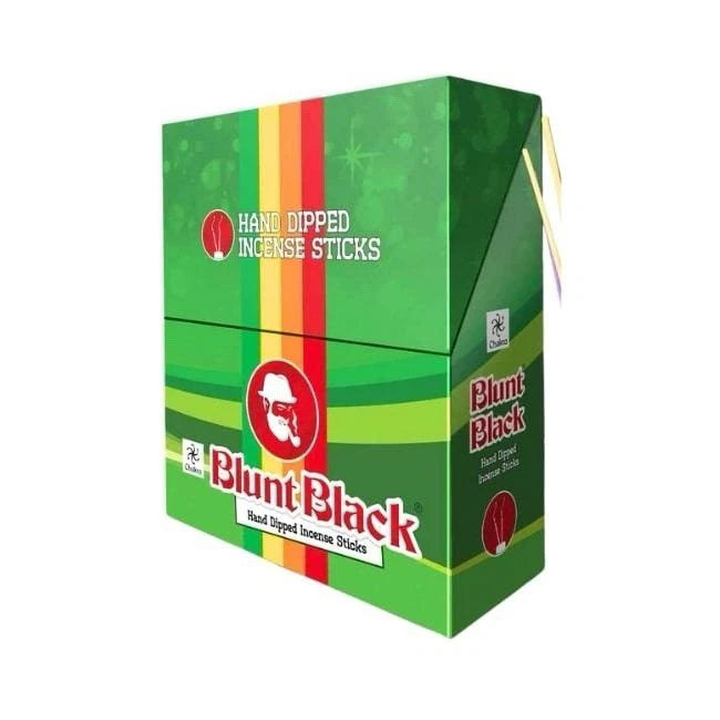Blunt Black Hand Dipped Incense Jumbo Sticks - Display of 72