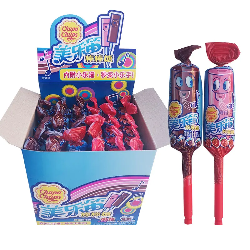 Chupa Chups Whistle Pop 15g - Exotic Candy - Display of 30 (China)