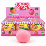 Try Me Jumbo Peach Squishy Toy - Display of 6
