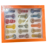 2.5" Apex Mix Heavy Hand Pipes (HPD-202) - Display of 18 (MSRP $14.99 Each)
