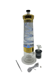 Electric Lava Lamp 13in Glass Bong (MSRP $69.99)