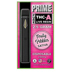 Prime 2.5g THC-A Live Resin Disposable (MSRP $34.99ea)