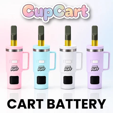 Smyle Mrs. Puff Cup Cart 510 Battery Vaporizer - Display of 10