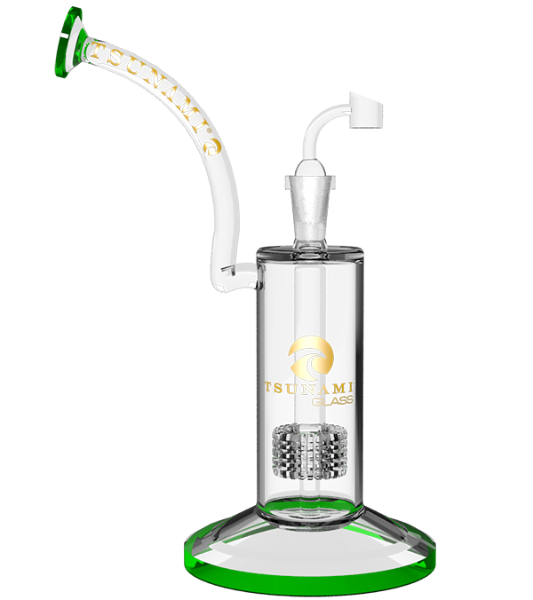 Tsunami 11in Glass Water Pipe Concentrate Rig Shower Head (MSRP $119.99)