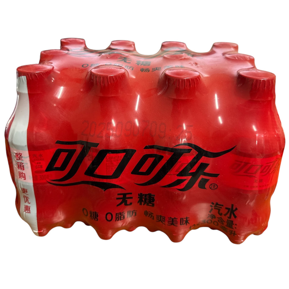 Coca Cola Sugar Free Exotic Drink bottle 300ml - Case Of 12 (China)