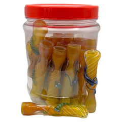 3 Inch Animal One Hitter Heavy Duty Glass 25 Piece Jar