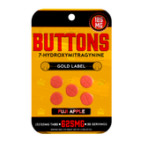 Buttons 7-Hydroxy Gold Label Tablets 125mg - Pack of 5 / Display of 10