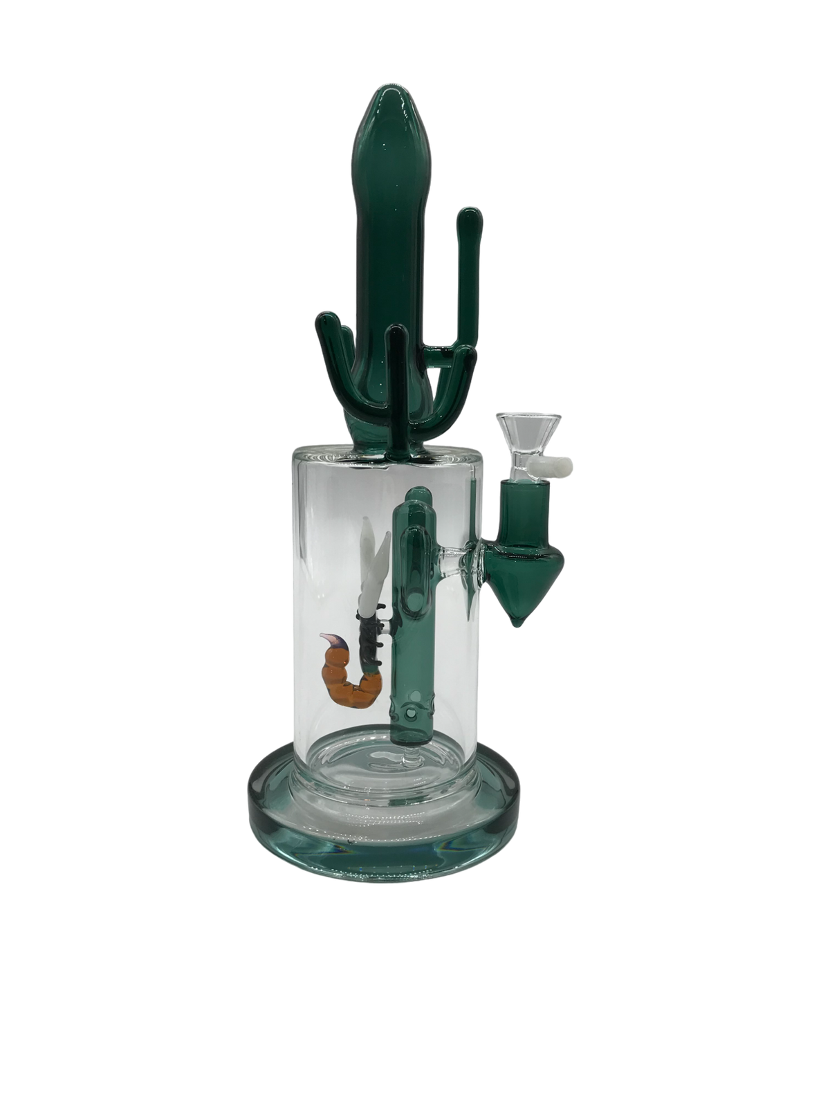 Glass Bong 12in Green Cactus Design (MSRP $69.99)