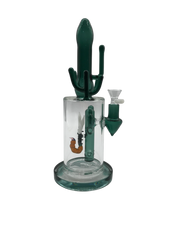 Glass Bong 12in Green Cactus Design (MSRP $69.99)