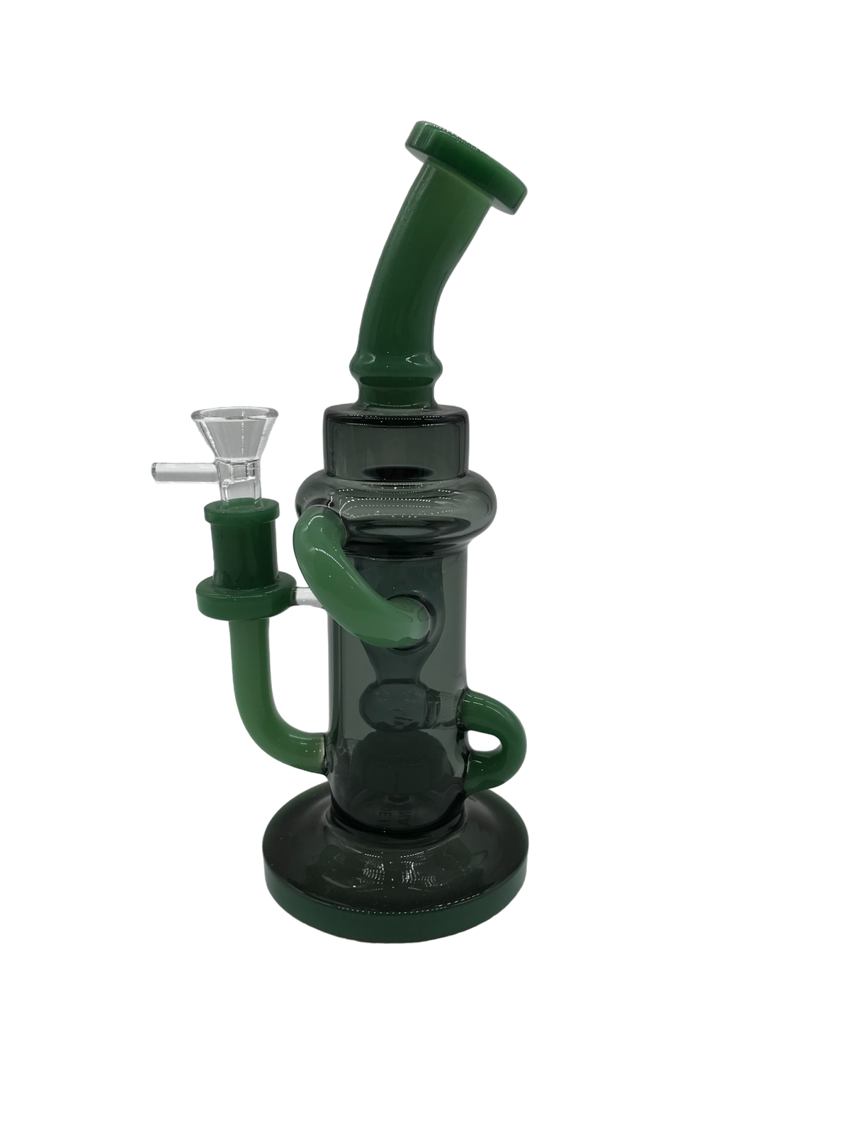 Glass Bong 9in Green Tubes Design (MSRP $49.99)