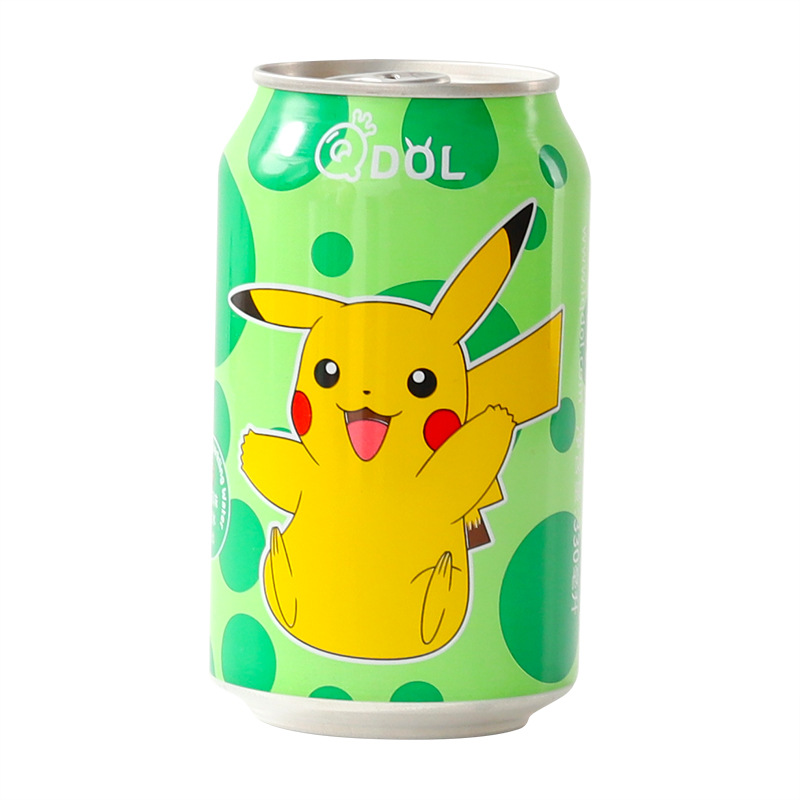 QDol Pokemon Sparkling Water 330ml - Exotic Drink - Case of 24 (Japan)