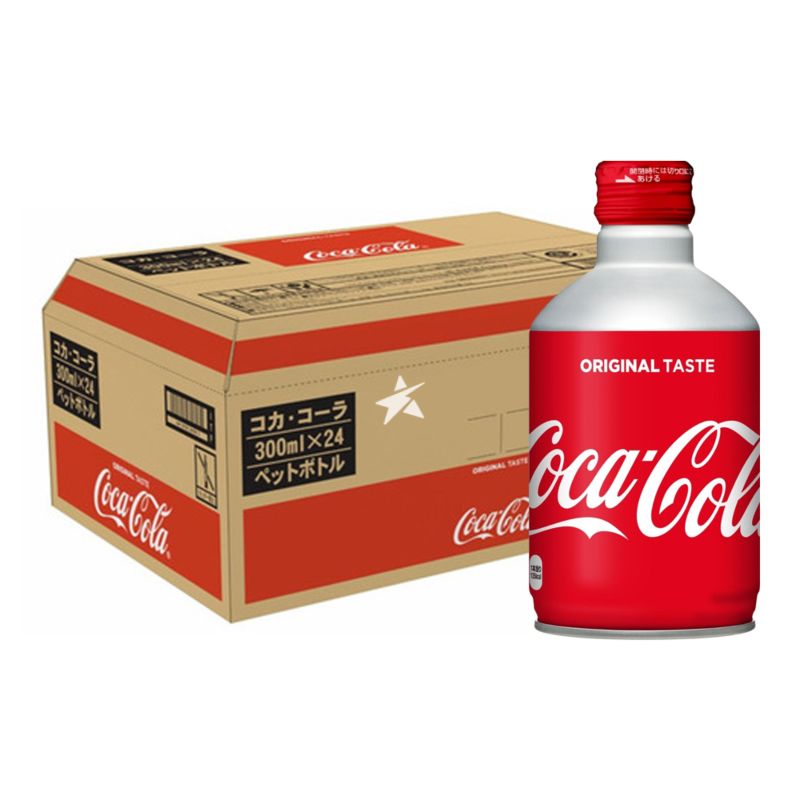 Exotic Drinks Coca Cola Products 300ml Aluminum Bottles - Case of 24 (MSRP $7.99 Each)